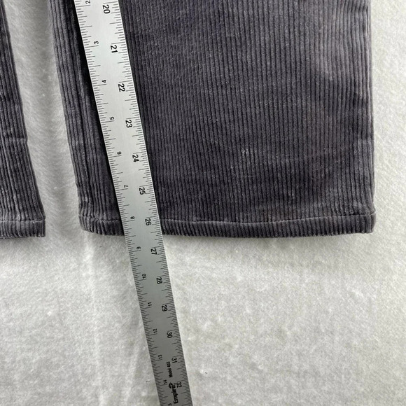 D&Co. Pants Women's Sz 18W Gray Skinny Stretch Corduroy 5-Pockets Pullover - Picture 5 of 12